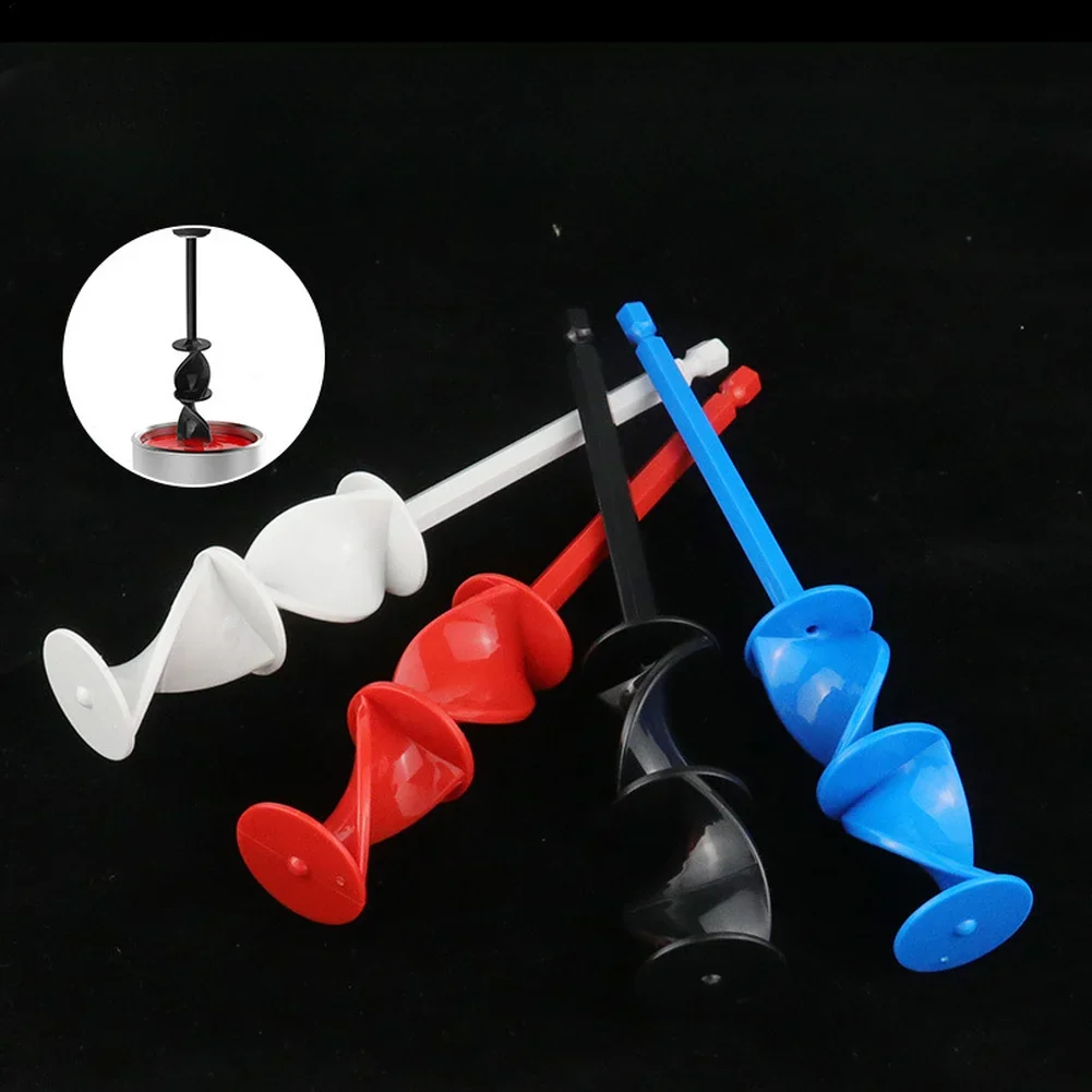 1 4in Hex Shank Epoxy Resin Mixer Resin Art For Paint Mixing Flexible Plastic Paddle Suitable For Thick Liquids