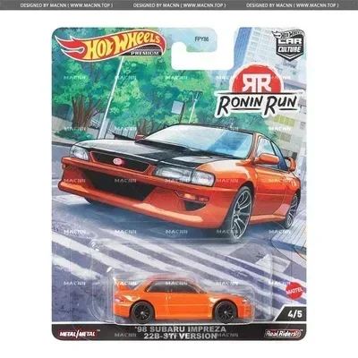 Original Hot Wheels Premium Car Culture Roin Run Diecast 1:64 Voiture Mazda RX7 Pandem Subaru Kid Boy Toys for Children Gift