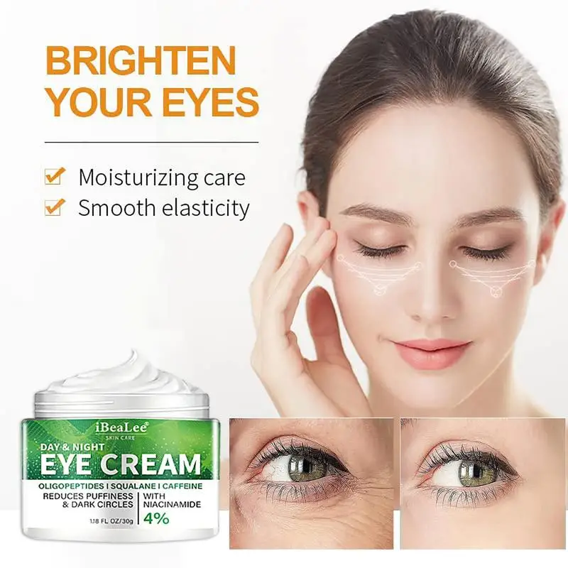 Crème anti-déformante pour les yeux, soin raffermissant pour les poches sous les yeux, les poches, les ridules, les particules de graisse