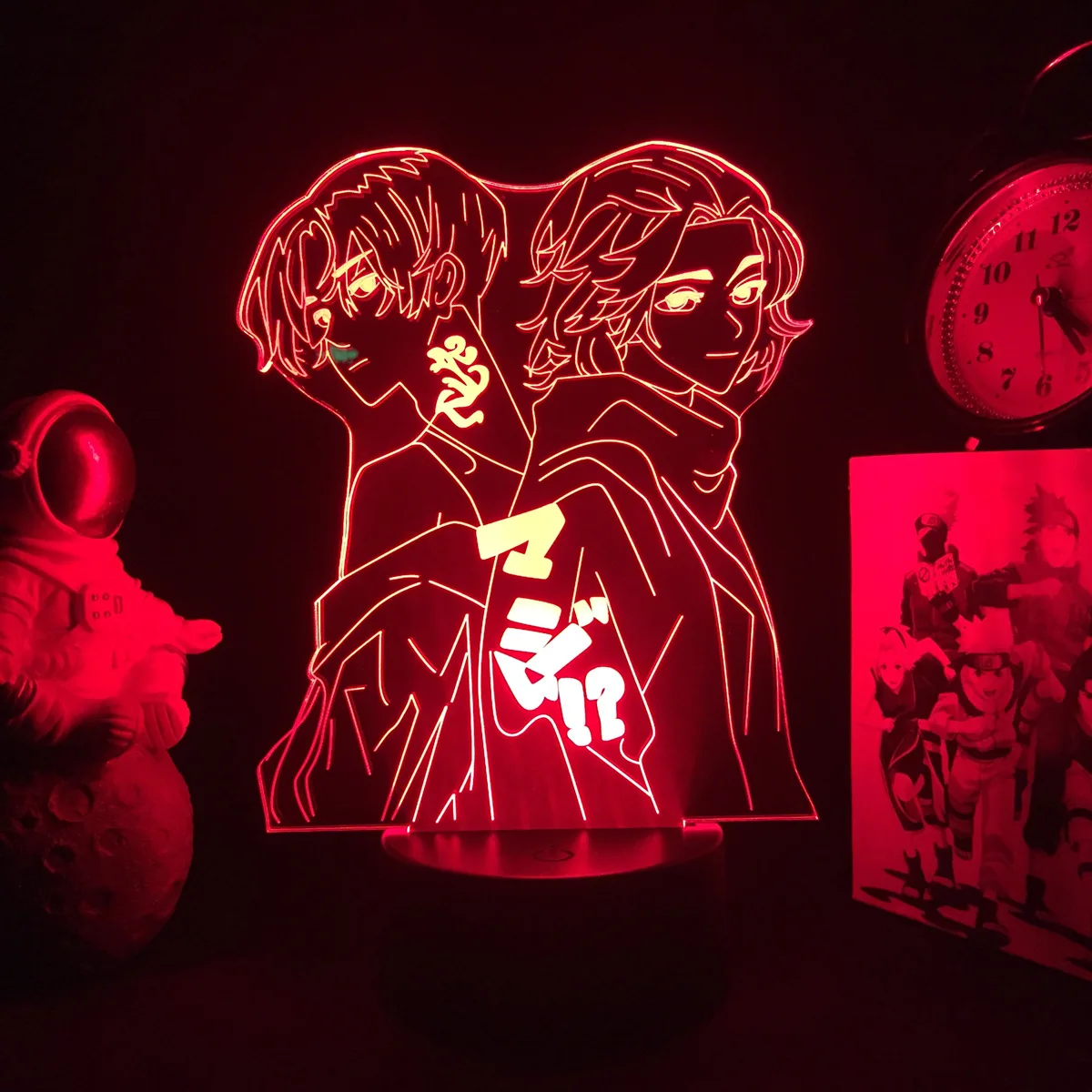 Anime Glowing Acrylic Stand Tokyo Revengers Figure for Kids Bedroom Decoration Birthday Gift Room Decor Desk Manga 3d Lamp