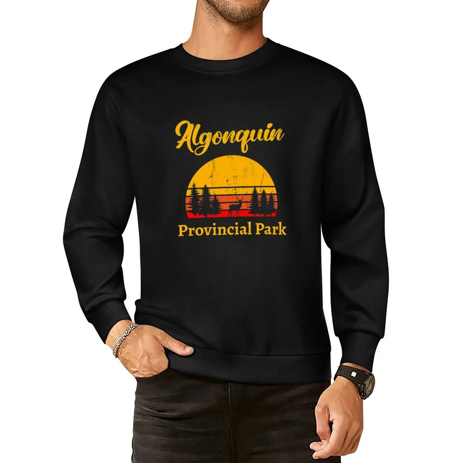 

Algonquin Park Adventure in Ontario Canada Pullover Hoodie men clothing men's clothing japanese style new in sweatshirts