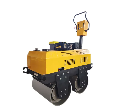Mini Hand-Operated Road Roller Compactor with Double Drum Huade Hydraulic Pump Motor Engine Bearing-Core Components for Sale