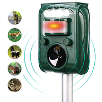 Solar Animal Repeller Ultrasonic PIR Motion Sensor Repellent Outdoor Garden Pest Bird Cat Dog Bat Repellent Keep Animals Away