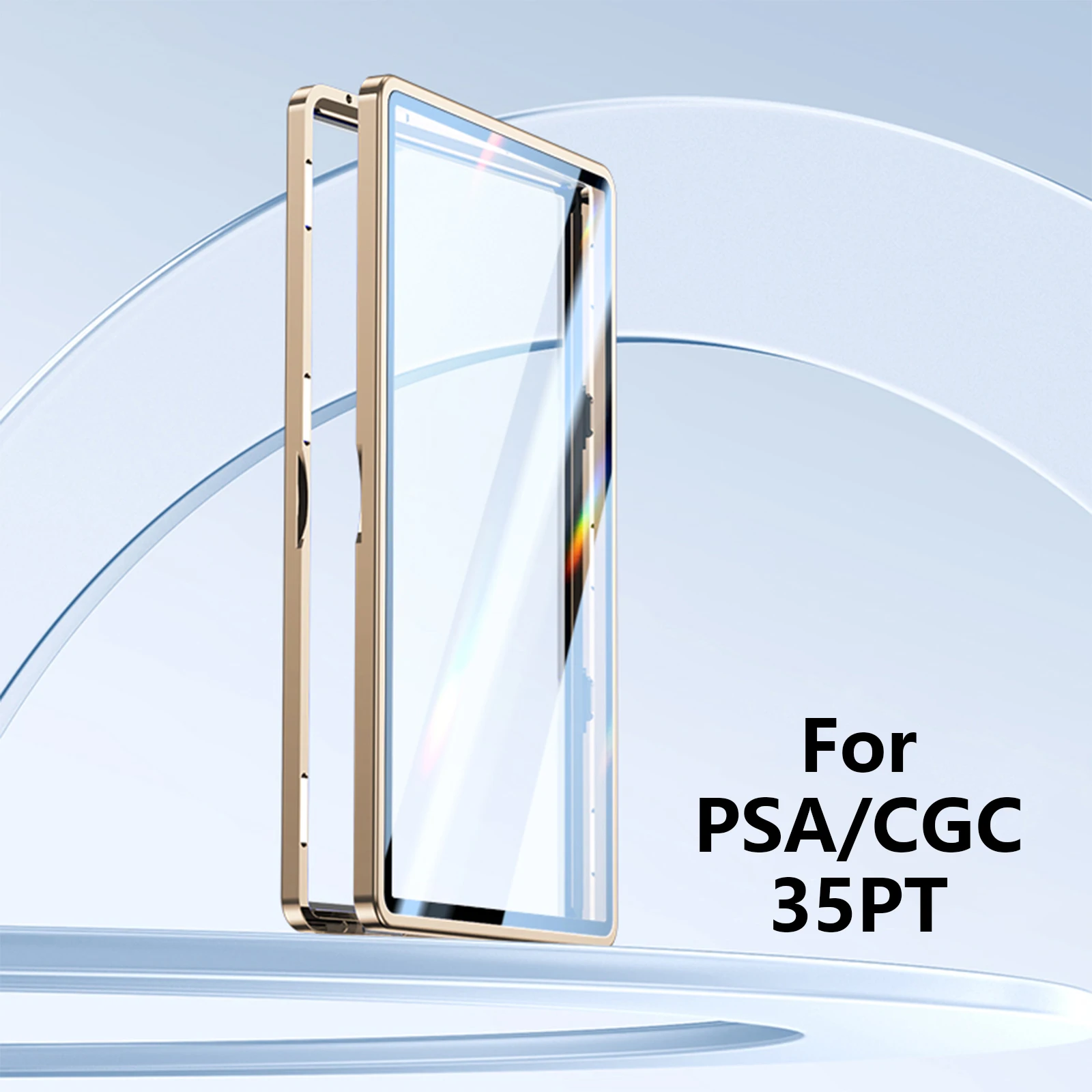 Schutzhülle für abgestufte Karten aus Aluminiumlegierung für PSA/CGC-Platten, UV- und kratzfeste Sammelkarten-Magnet-Display-Halterbox