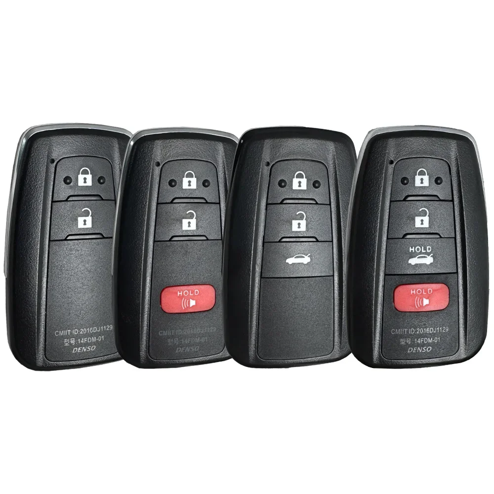 

YOCASTY Smart Remote Car Key Shell Case For Toyota Corolla Cross Prius Camry C-HR RAV4 Land Cruiser Prado HYQ14FBN Replacement