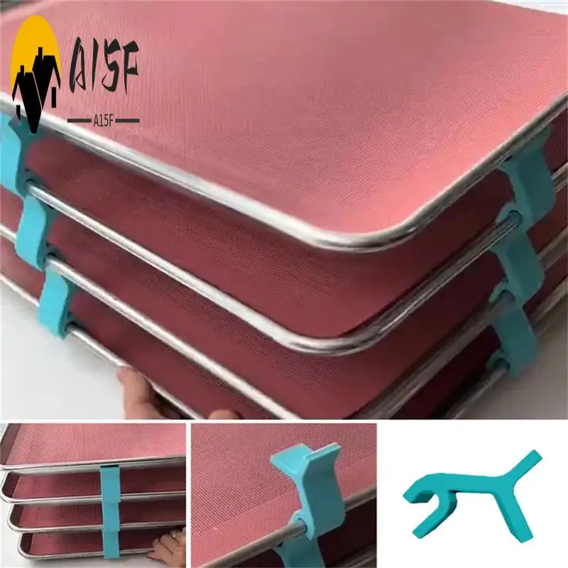 Apiladores de láminas para hornear A15F, apiladores de bandejas que ahorran espacio para horno, congelador y encimera de cocina, duraderos y reutilizables