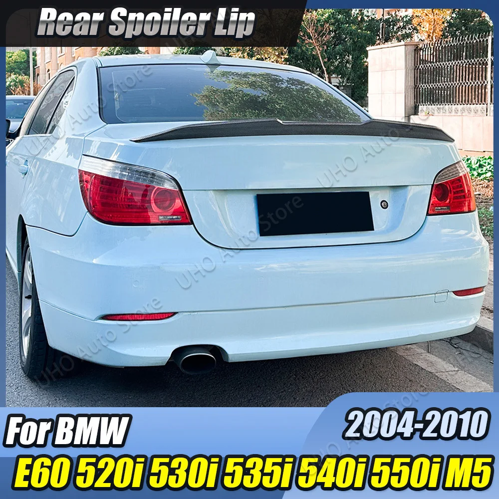 Car Rear Trunk Roof Spoiler For BMW 5 Series E60 PSM Style 520i 520d 525i 530i 530d 2004-2010 Splitter Trim Tail Wing Body Kits