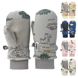 Gants de ski imperméables pour enfants, mitaines de sport chaudes, coupe-vent, non ald, neige, cyclisme, optique 506, garçons, filles