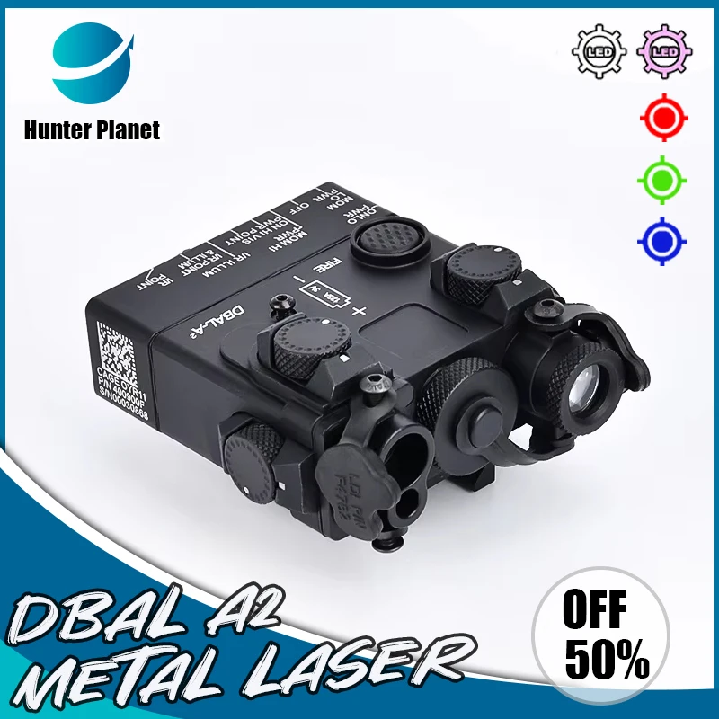 

WADSN Full-Metal DBAL-A2 Laser Red Green Blue IR Sight Pointer Strobe White LED Flashlight Tactical DBAL A2 Hunting Indicator