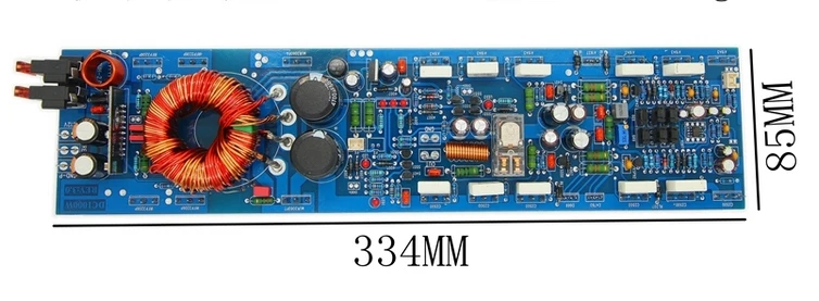 DC12V 1000W High power vehicle mounted mono power amplifier board