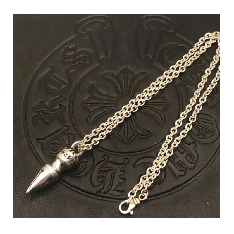 

Trendy Accessories Large Bullet Necklace Premium Autumn and Winter Sweater Chain Jewelry Accessories Cross Punk
