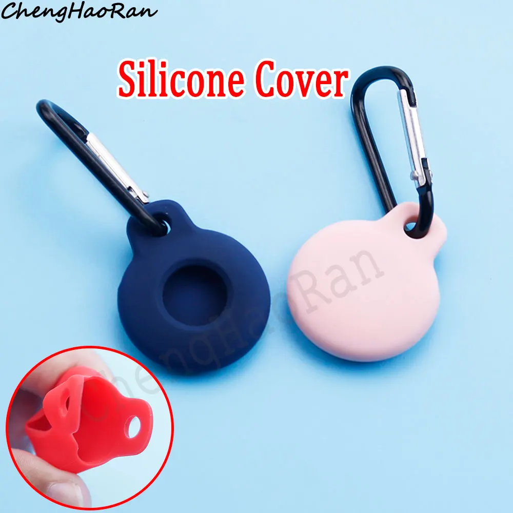 1 Pc For Airtag Silicone Anti-scratch Anti-lost Sleeve Protective Shell Cover Keychain Phone Bag Airtag Tracker Soft Cover Parts