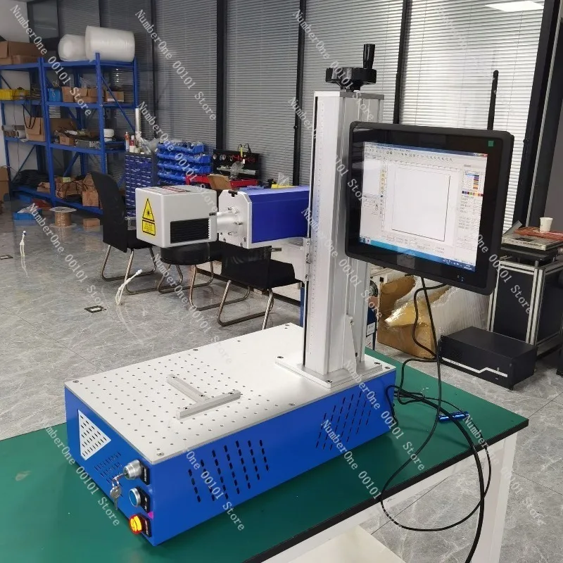 Desktop Fiber Laser Marking Machine,Small Portable Metal Engraving Tool,High Precision Laser Engraver for Industrial and DIY Use