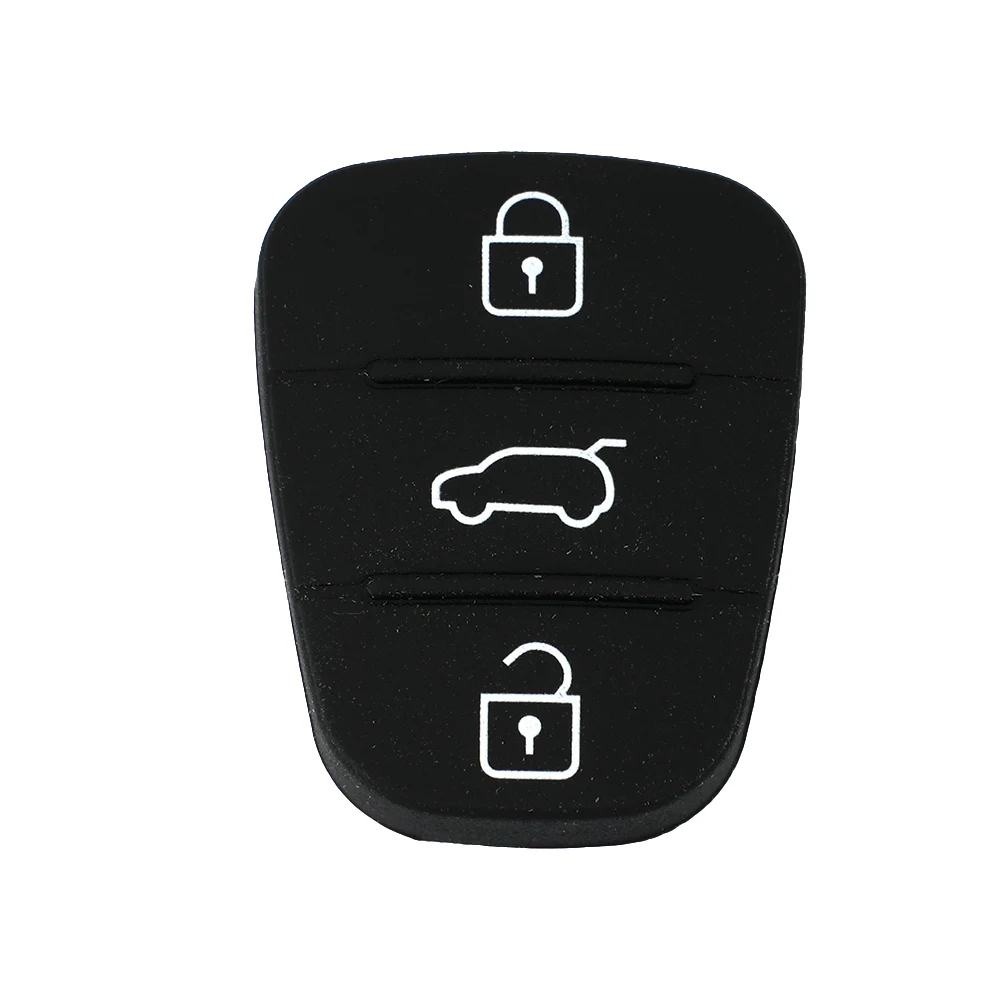 Car Rubber 3 Button Key Pad For HYUNDAI- KIA- I20/I30/Ix35/Ix20 For Kia- Amanti- Carens-Picanto Sorento Soul Sportage Venga