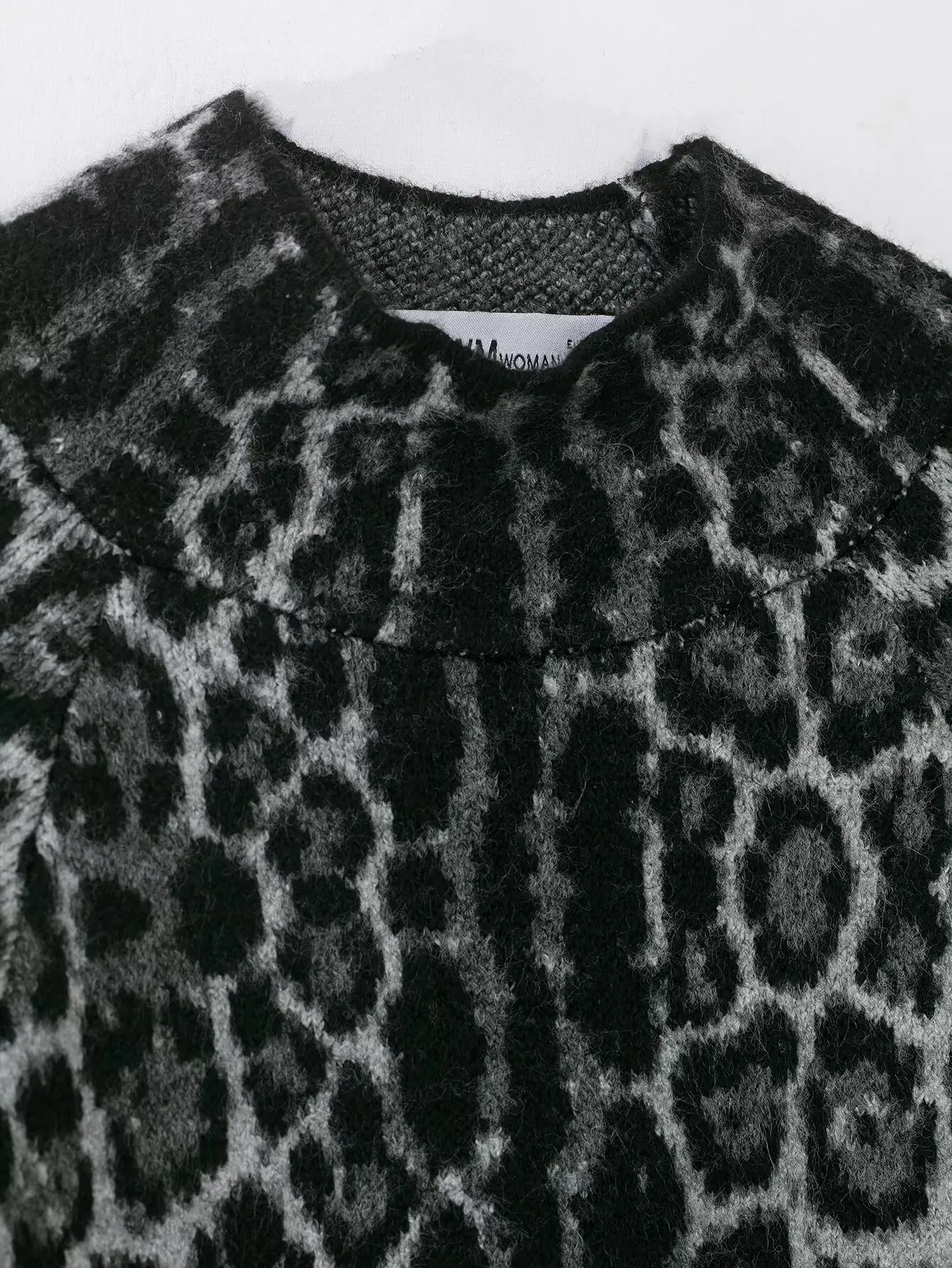 Zevity, nuevo suéter tejido con patrón de leopardo y cuello levantado Vintage para mujer, jerséis informales elegantes para mujer, abrigo, Tops SW9474