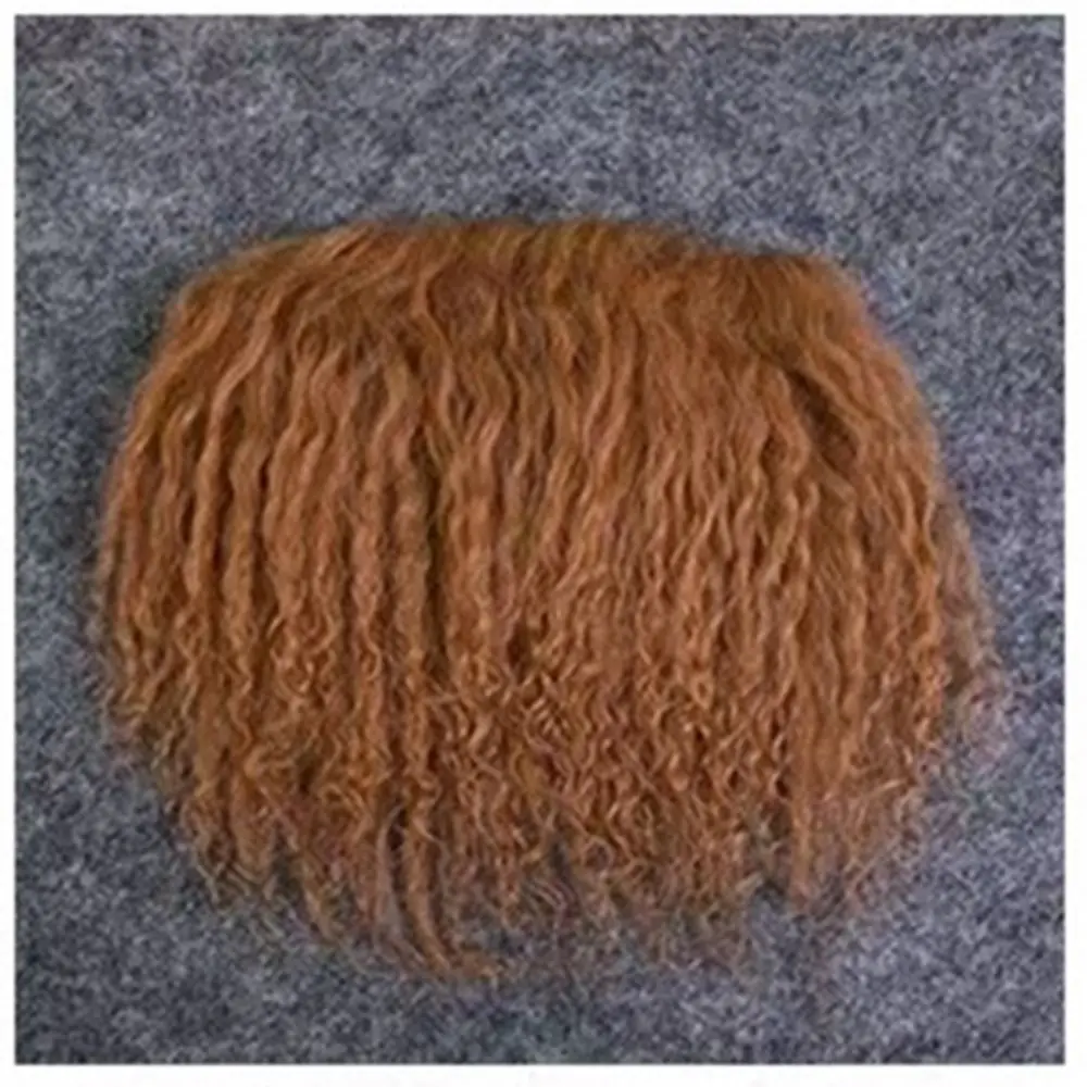 Extensiones de pelo rizado BJD SD Blyth para muñecas, pelo de lana de oveja de alta calidad, extensiones de pelo de cordero, tramas de pelo,
