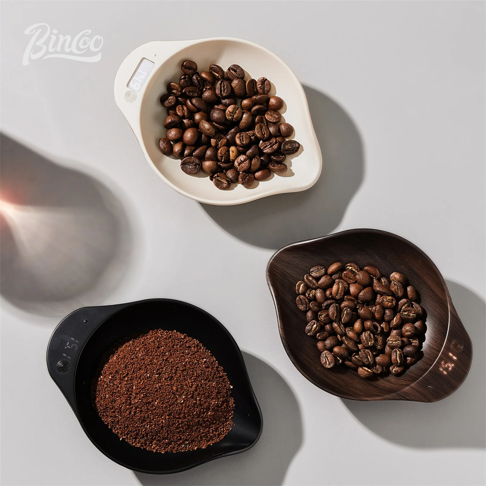 

Bincoo Coffee Scale with Bean Dish 0.1g Precision ABS Matte Mini Espresso Drip Scale Multi-Color Barista Tool