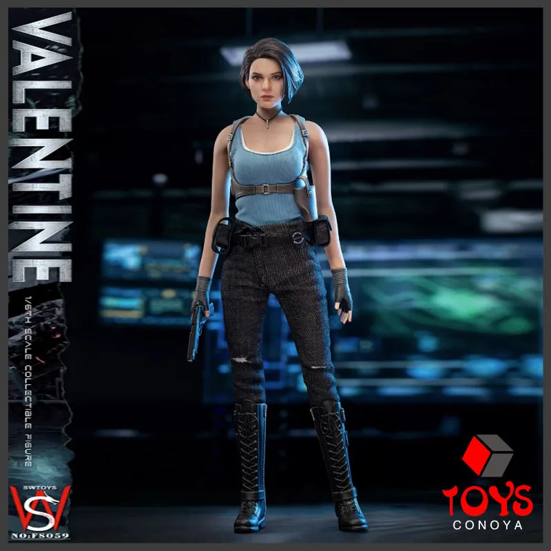 

In Stock SWTOYS 1/6 NO:FS059 Policewoman Jill Valentine 12-inch Movable Action Figure Doll Full Set For Collection