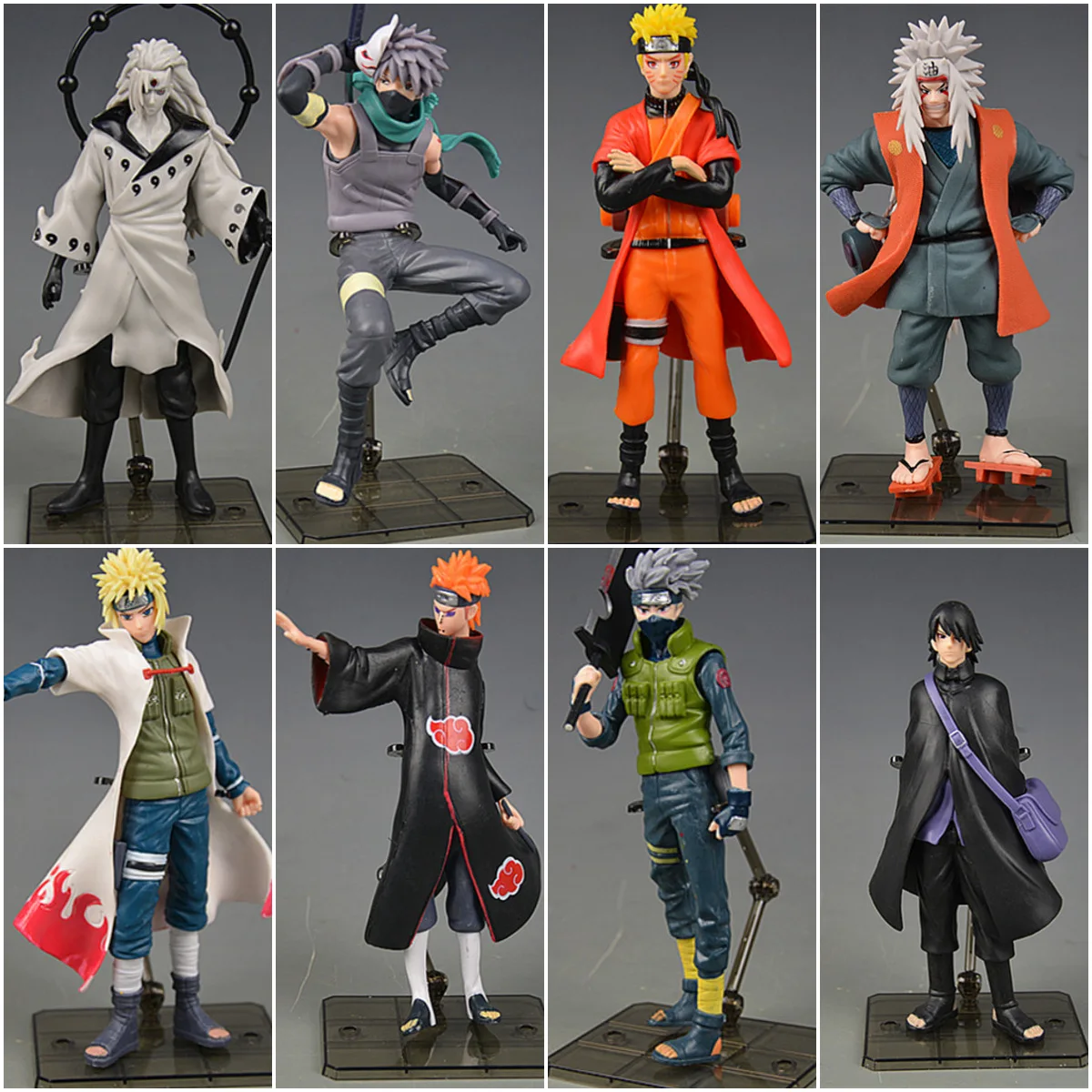 

Naruto, Kakashi, Zushi, Uchiha, Minato action figure model set, anime gift, finished model, gift item