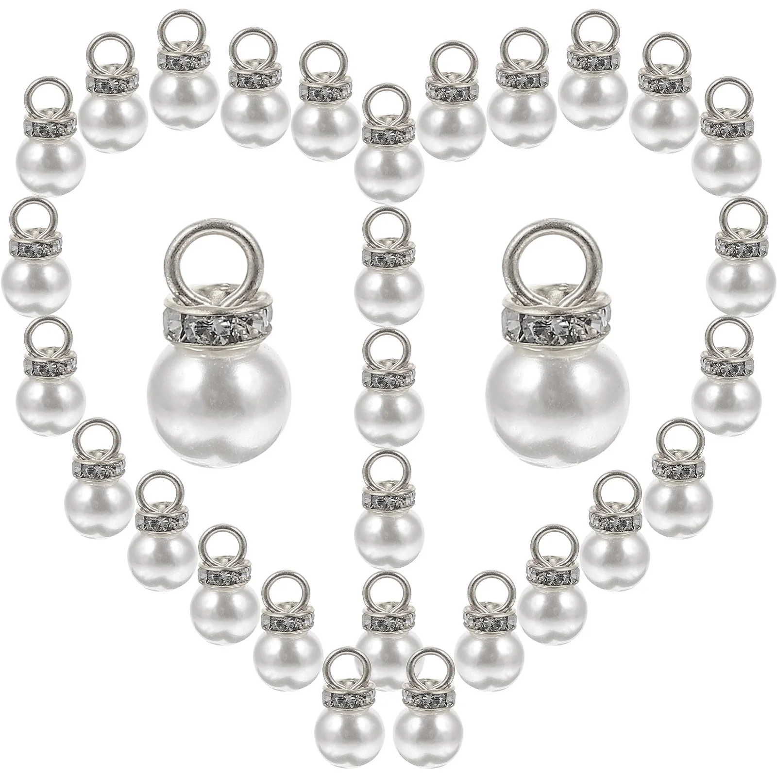 

100 шт. подвесок в форме жемчужин, имитация жемчуга, для изготовления украшений своими руками, для браслетов, серег, ожерелий, аксессуаров ручной работы