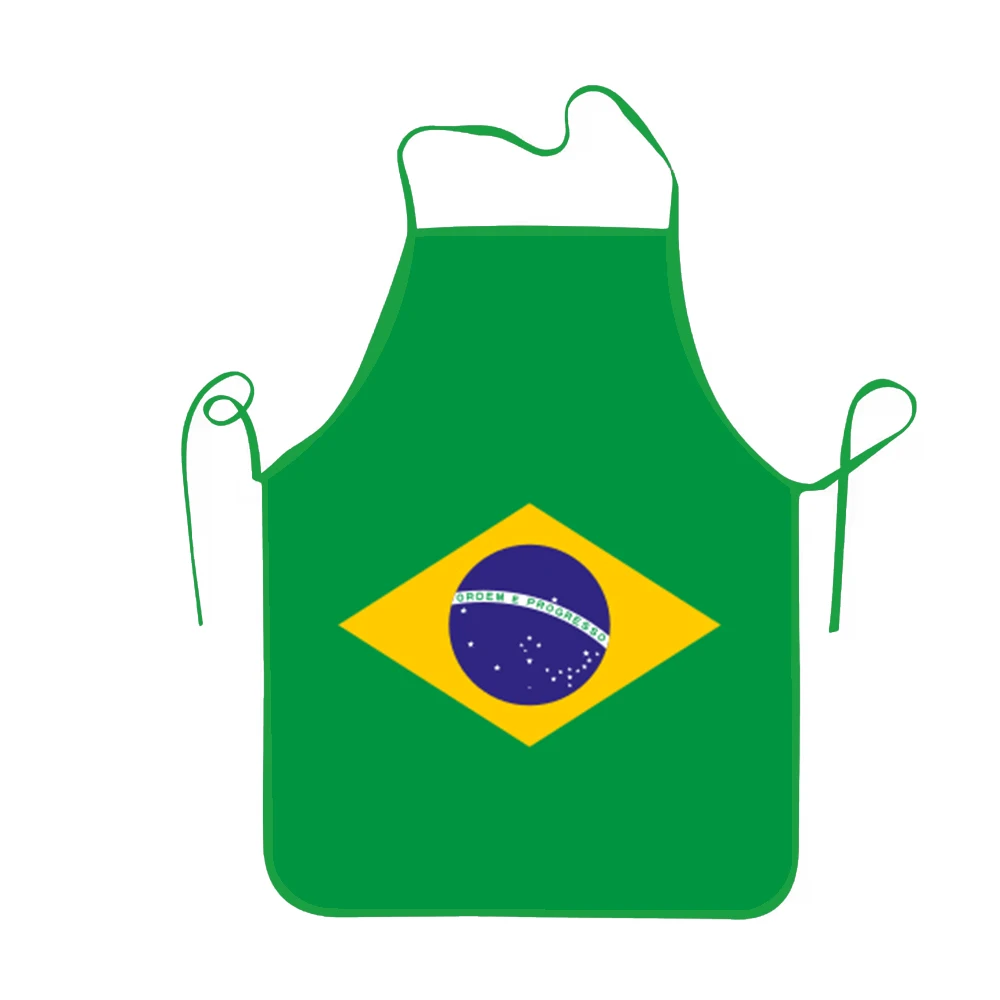 Flagnshow 100%  plain nylon Free Size Brazilian flag apron