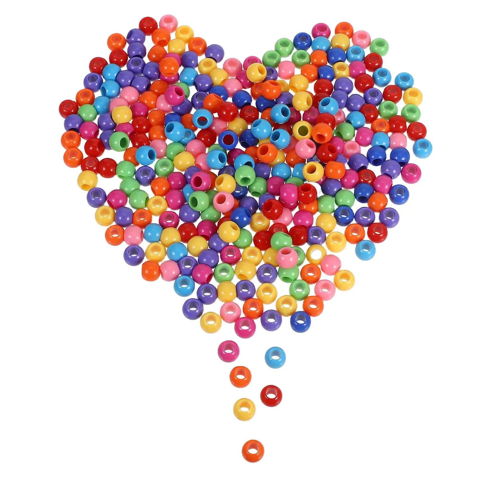 

300 Pcs Kids Beads 11 5mm DIY Bracelets Necklaces Earrings Kits Bracelet Beads Kawaii Round Shape Jewelry Supplies