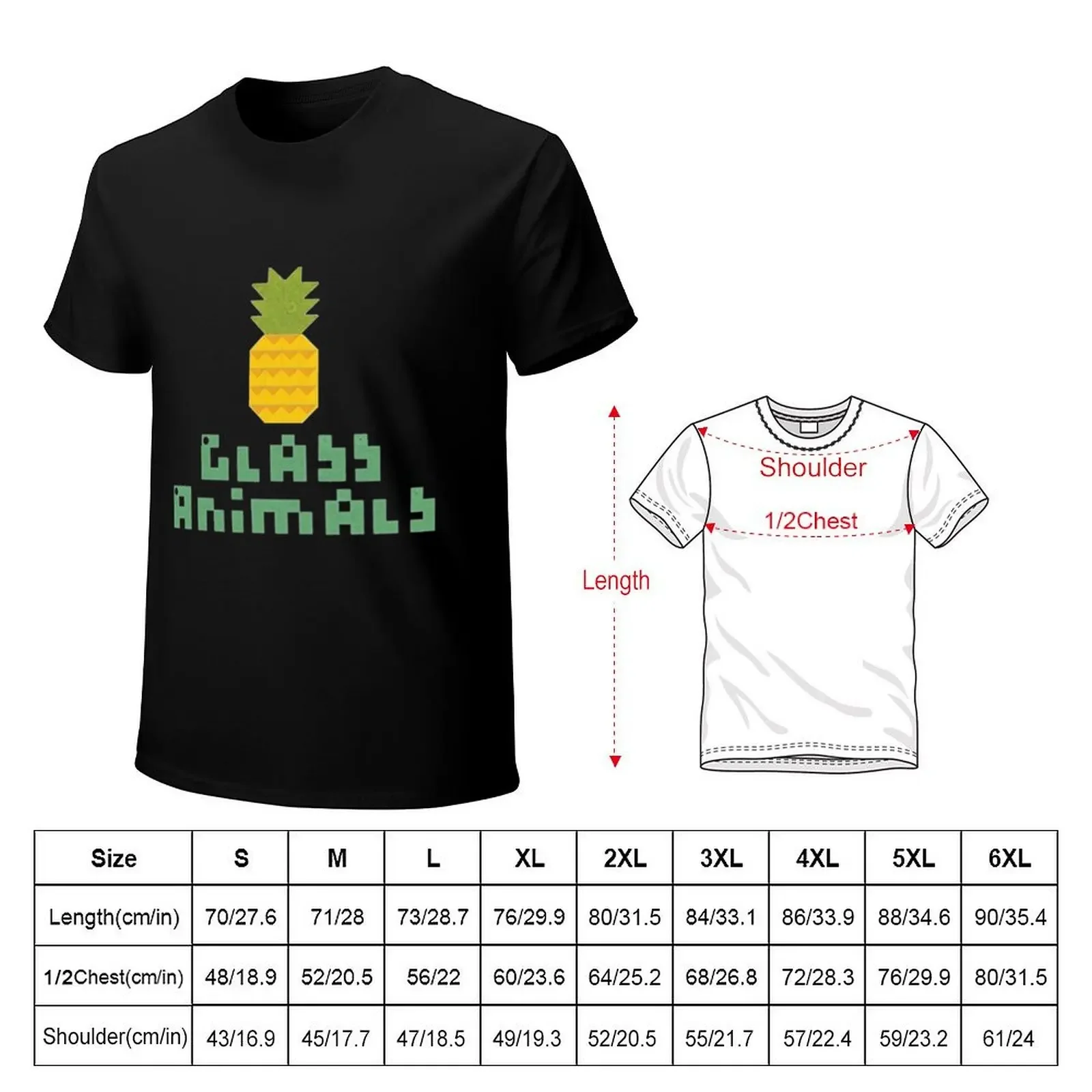 Koszulka Glass Animals plus size plus size ubrania vintage ubrania graficzne koszulki męskie fruit of the loom