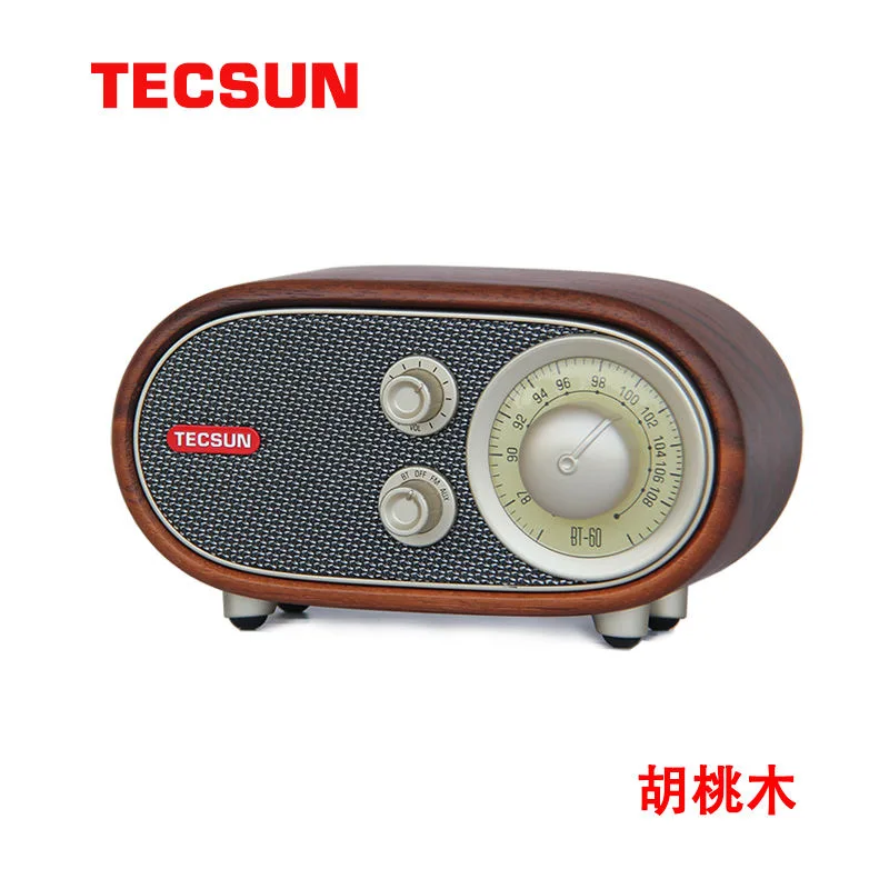 BT-60 walnut solid wood hollow air-conditioned frequency radio, high-fidelity Bluetooth player