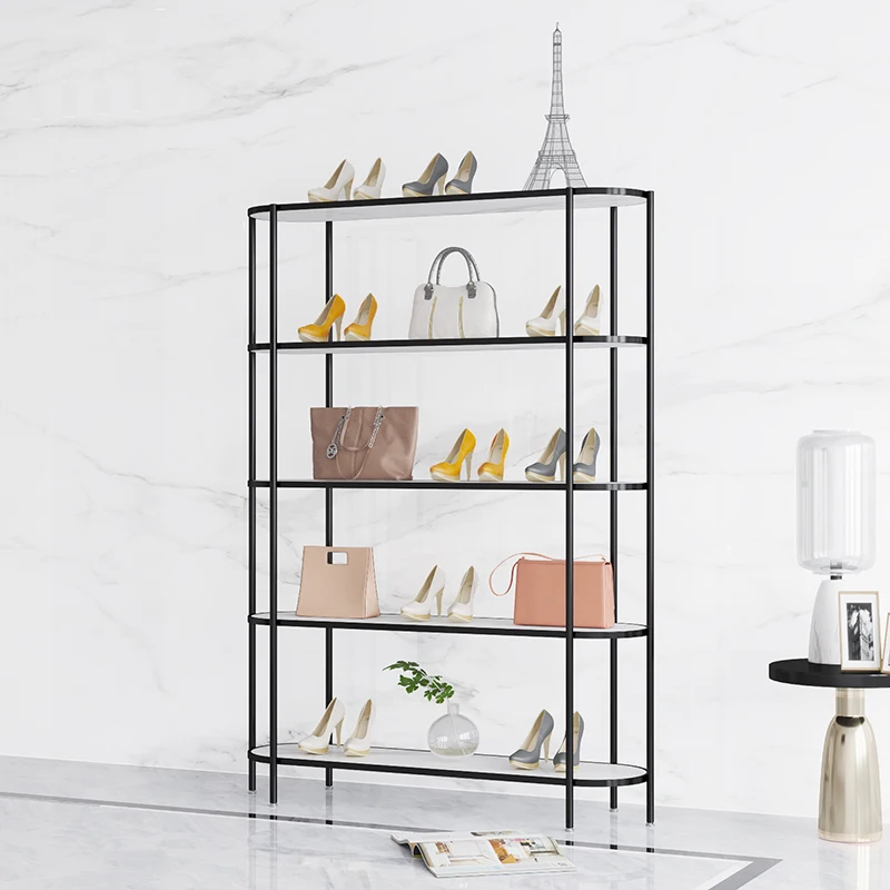 

Clothing store shoe and bag display rack, partition storage rack, cosmetics display, versatile household light luxury floor