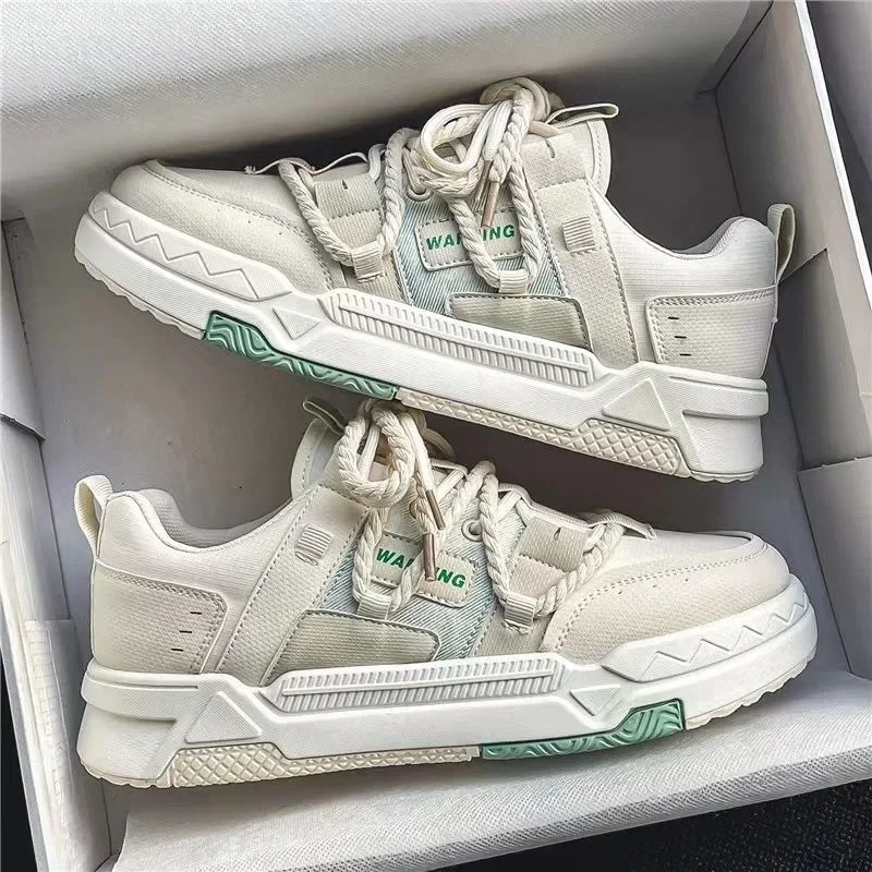 

Men Skateboarding Shoes Canvas Comfortable Thick Bottom Platform Shoes Men Casual Vulcanized Sneakers Student Shoes2025