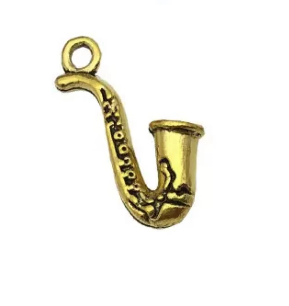 

10pcs 22*11mm Classic vintage musical instrument design pendants for jewelry making HW2870