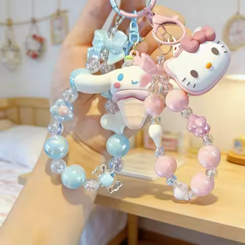 Kawaii Hello Kitty Keychain Pendant Itabag Backpack Bags Decor Cinnamoroll Accessories Phone Chain Kuromi Hello Kitty Cute Gift