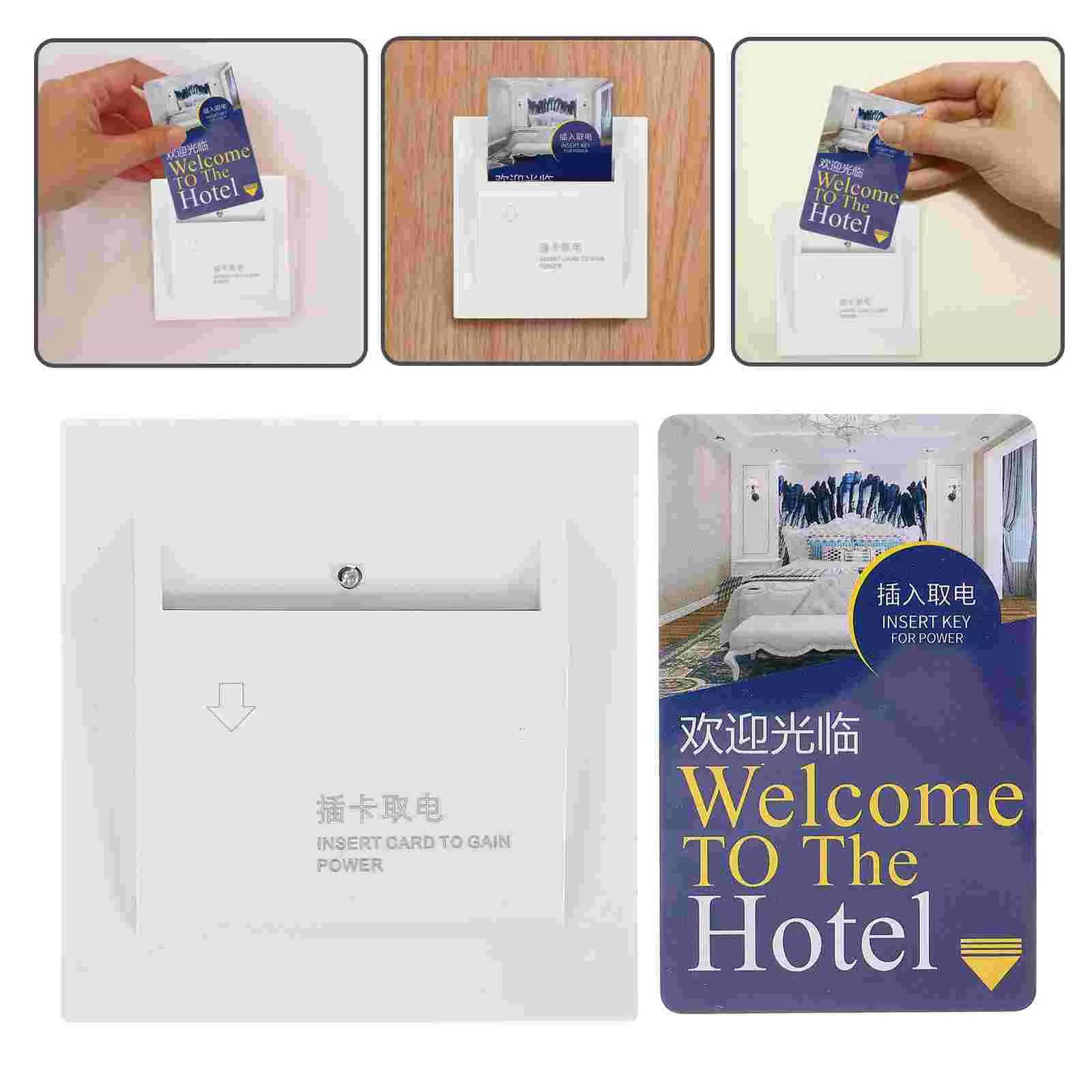 Suministro de interruptor de alimentación de tarjeta, luz de casa de Hotel, botón de puerta de garaje, montaje en pared, Sensor lector con cable