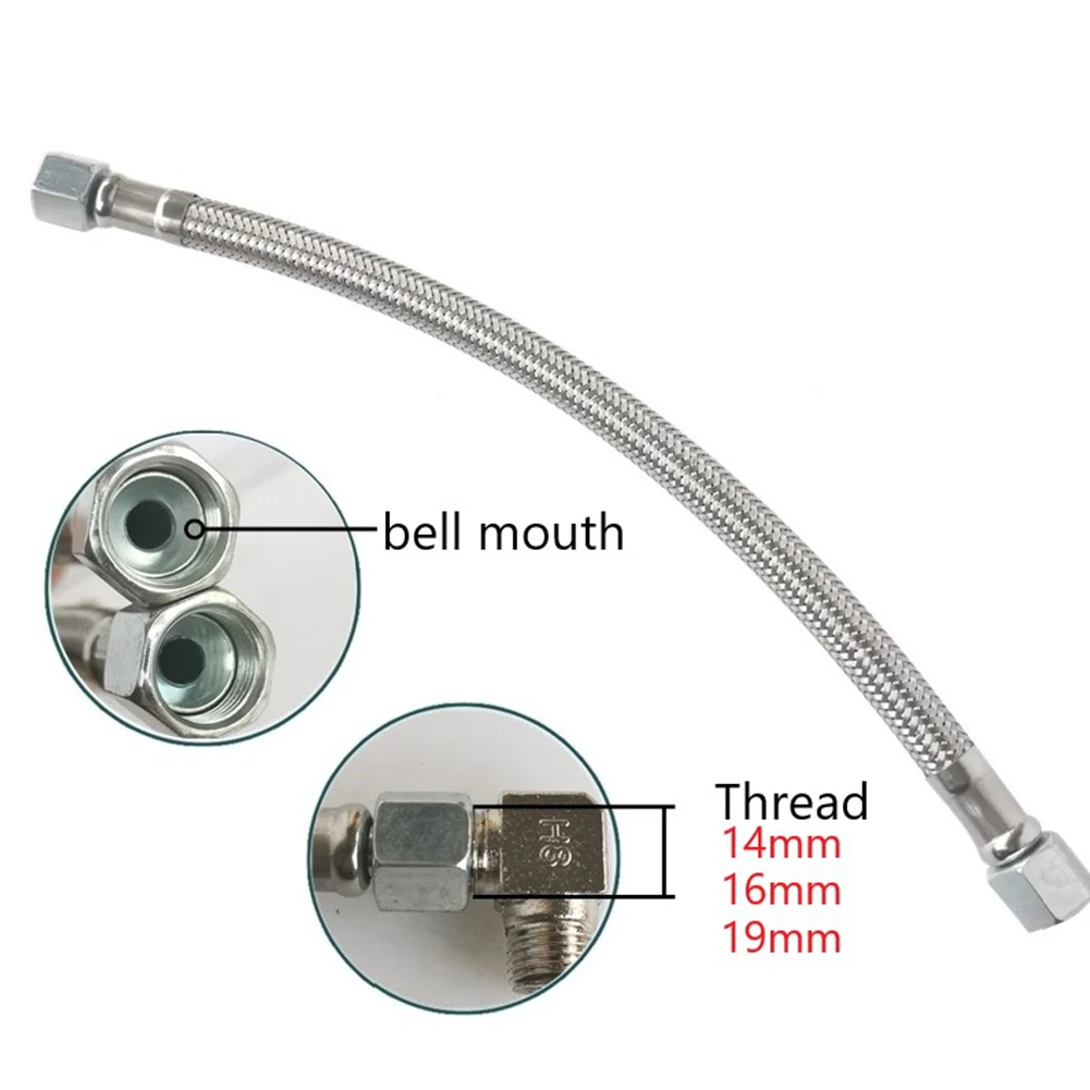 280mm Air Compressor Intake Tube Air Pump Check Valve Stainless Steel Hose Oil-free Machine Connecting Pipe Air Compressors Part