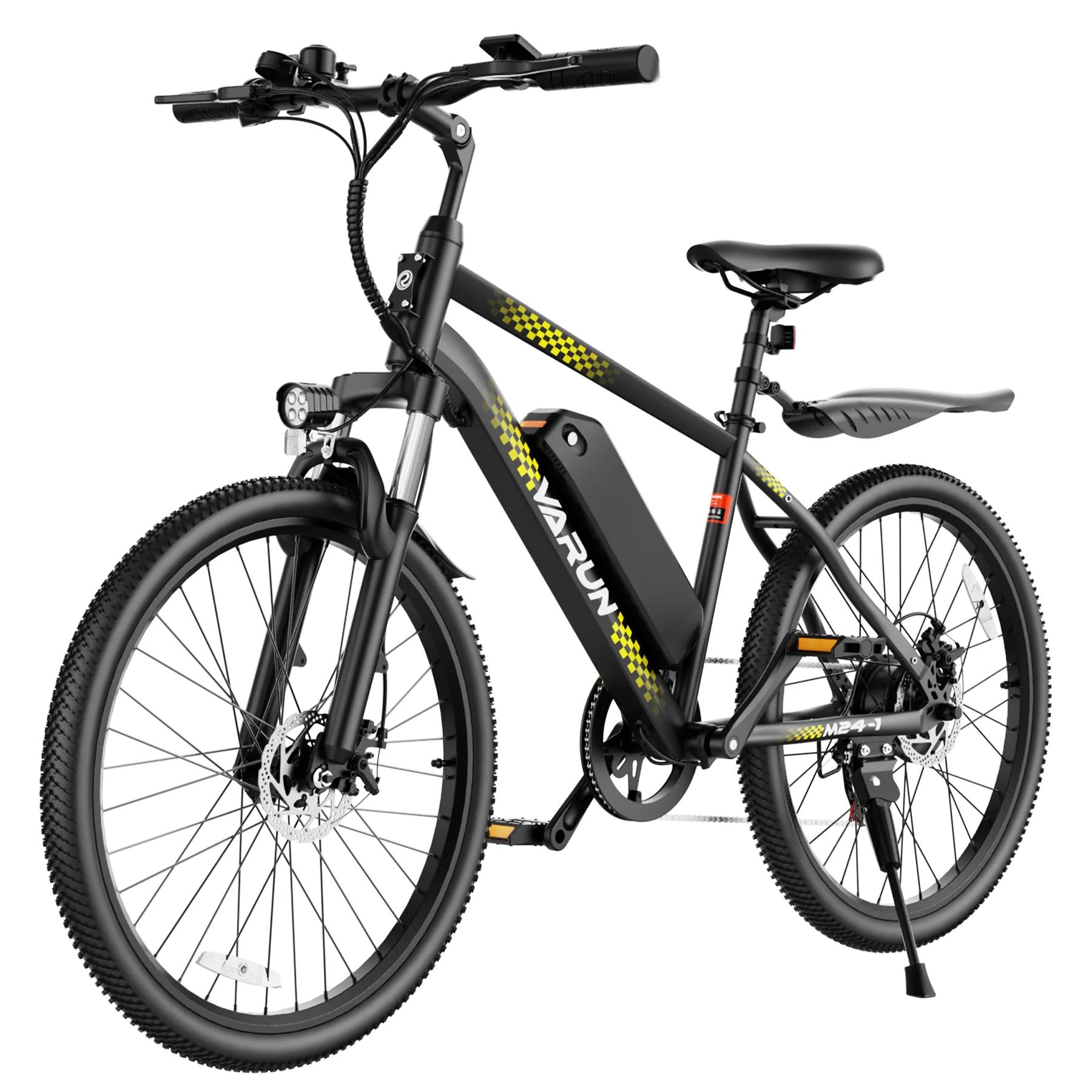 VARUN M24-1 Adult Electric Bike,500W Peak Power,36V 7.8Ah Battery,24"Tire Commuter Electric Bike,20MPH,UL 2849,1 Year Warranty