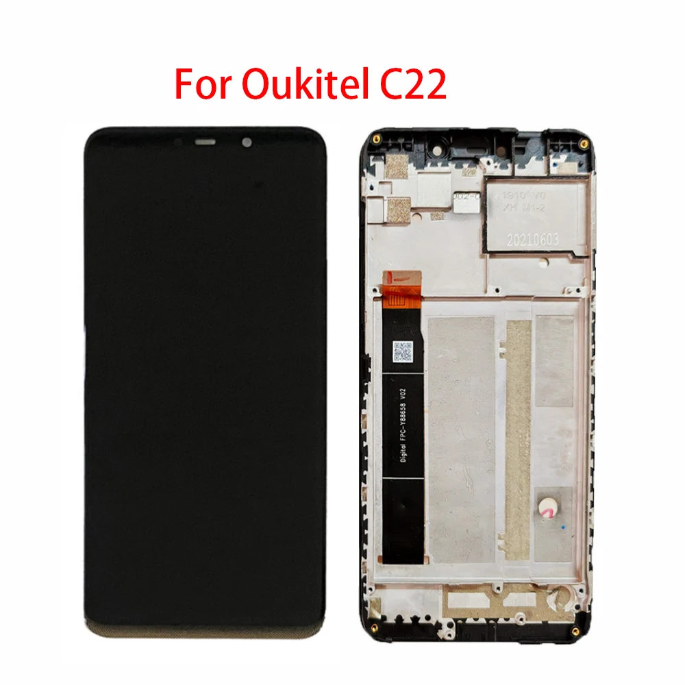 Full Display Screen For Oukitel C12 C15 C16 C17 C18 C19 C21 C22 C25 C23 Pro LCD Display Touch Screen Digitizer Assembly