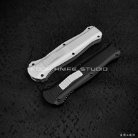 FOOH KNIFE STUDIO INFIDEL 3300 3300BK Best Version Real D2 Steel CNC 6061 Aluminum Handle EDC Self Defense Tactical Gear Comb