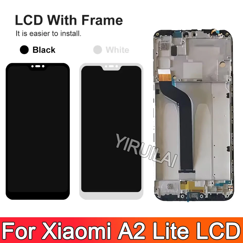 5.84'' Tested Display Screen For Xiaomi Mi A2 Lite For Redmi 6 Pro M1805D1SG LCD Display Touch Screen Digitizer Assembly