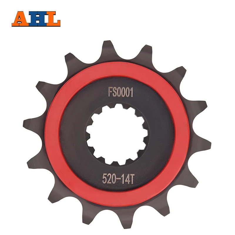 AHL piñón delantero de motocicleta de alto rendimiento 14T para YAMAHA XT660 R XT660X Supermoto 2004-2014