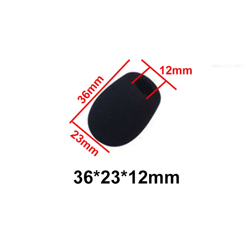 JCD 10 stks Mini Microfoon Foam Covers Mic Protector Covers Vervanging Headset Voorruit Spons Cover Microfoon Cover voor Microfoon
