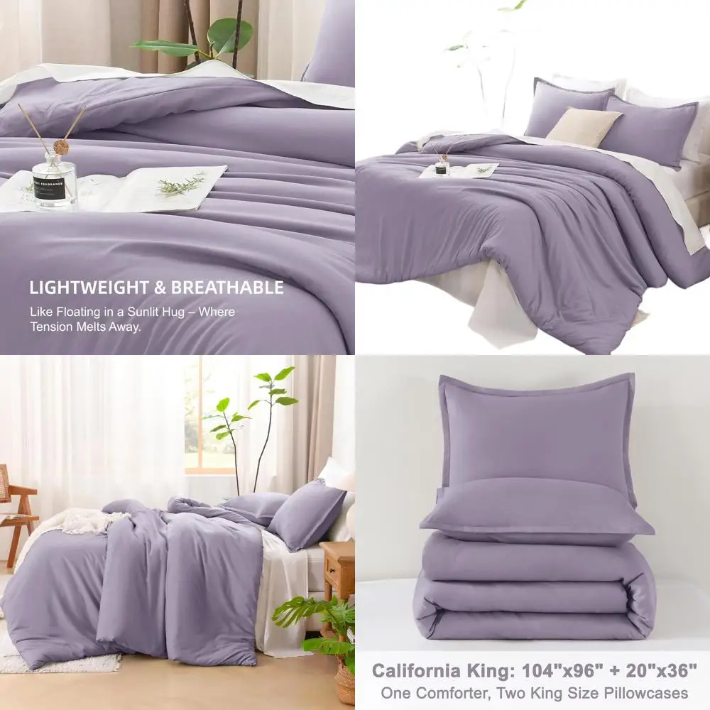 

Комплект легкого одеяла California King Size, 3 предмета, всесезонное постельное белье с одеялом 104x96 и 2 наволочками