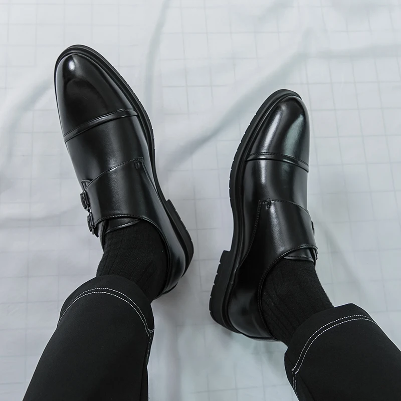 

Модные удобные мужские кожаные туфли с низким вырезом, фирменные деловые офисные кожаные туфли, удобные лоферы в итальянском стиле