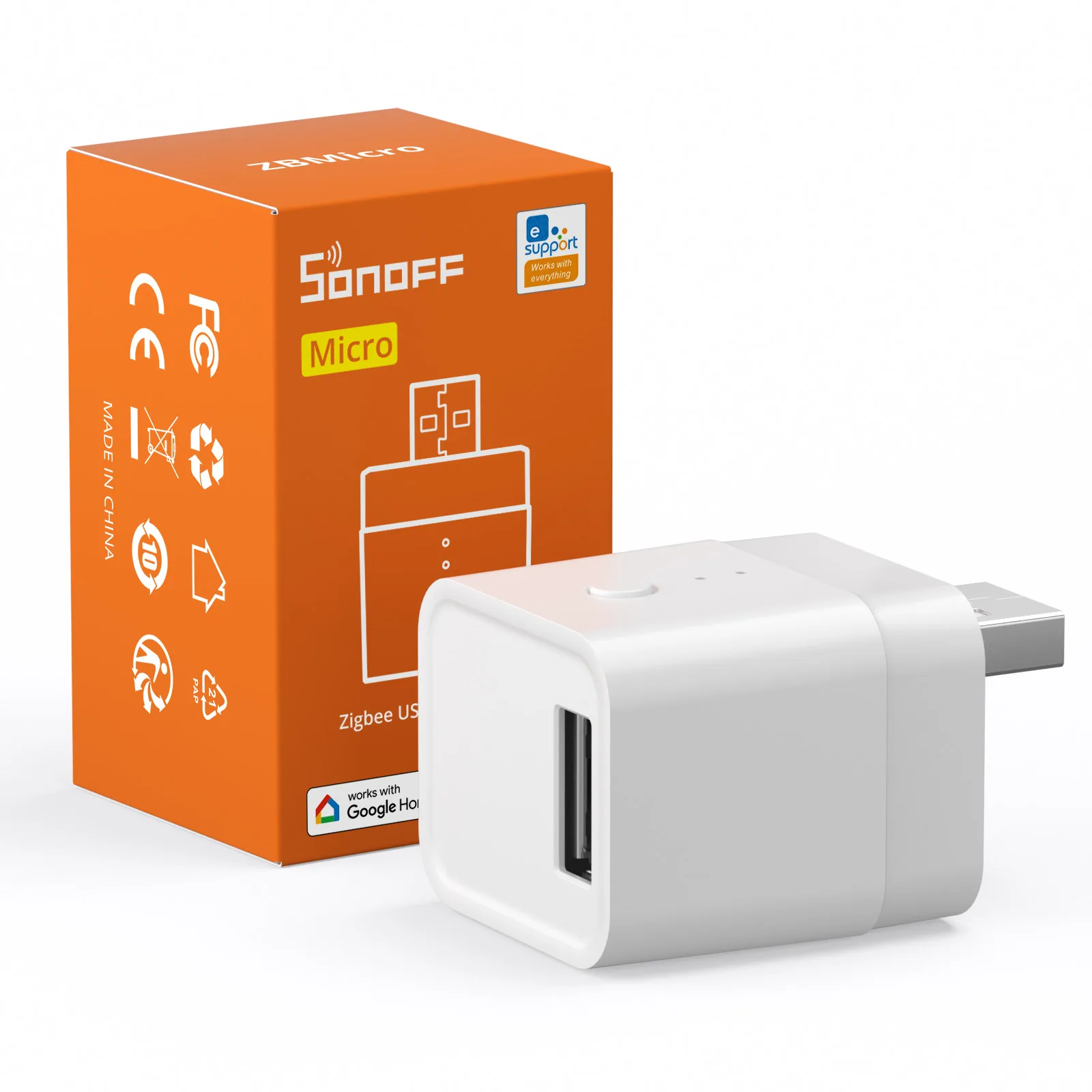 SONOFF ZBMicro Micro Zigbee USB Smart Adapter Schnelles Laden Intelligentes Energiemanagement Zigbee Signalverstärker Unterstützt HA OpenHAB