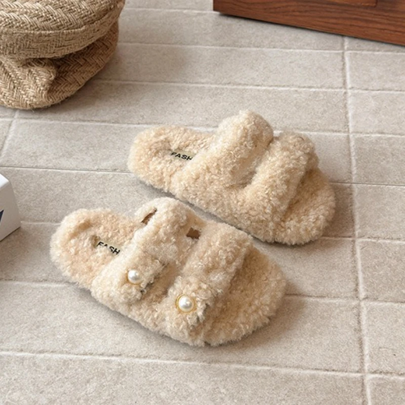 

2025 детские хлопковые слипоны для девочек, новая зимняя модная теплая обувь принцессы на мягкой подошве в корейском стиле