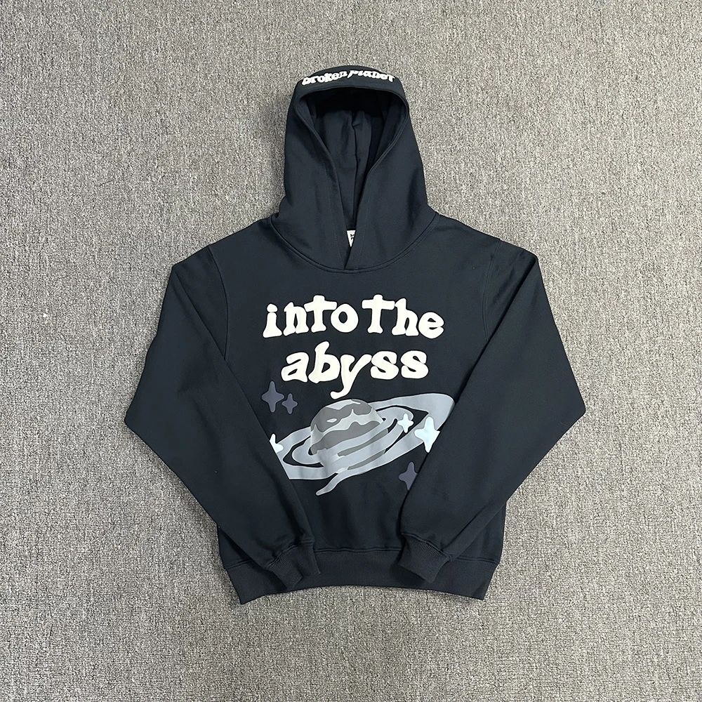 

Into the Abyss Broken Embroidery Ropa Hombre Sudaderas Pullover Hoodies for Men Harajuku Streetwear Baggy Y2k Hooded Sweatshirt