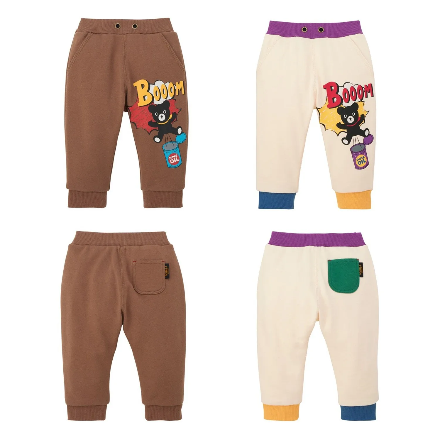 

Новые высококачественные детские хлопковые брюки-джоггеры с принтом для мальчиков и девочек, спортивные штаны для детского сада, свободные джоггеры, весна 2026