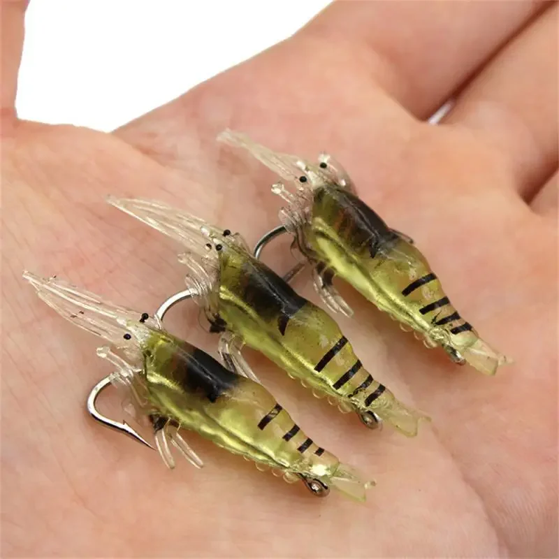 Bionic Bionic Bait Luminous Freshwater Sea Fishing Soft Baits Lifelike Fishing Tackle Grass Shrimp Fishing Tools Luya Bait