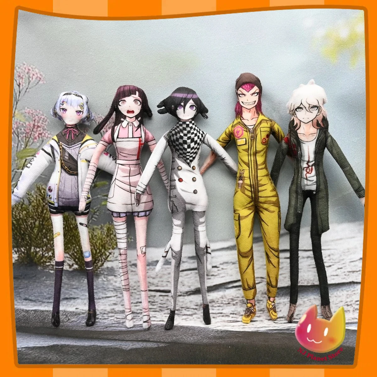 

Anime Danganronpa Nagito Komaeda Chiaki Nanami 28Cm Plush Cotton Stuffed Doll Mascot Slender Twistable Shape Room Decoration