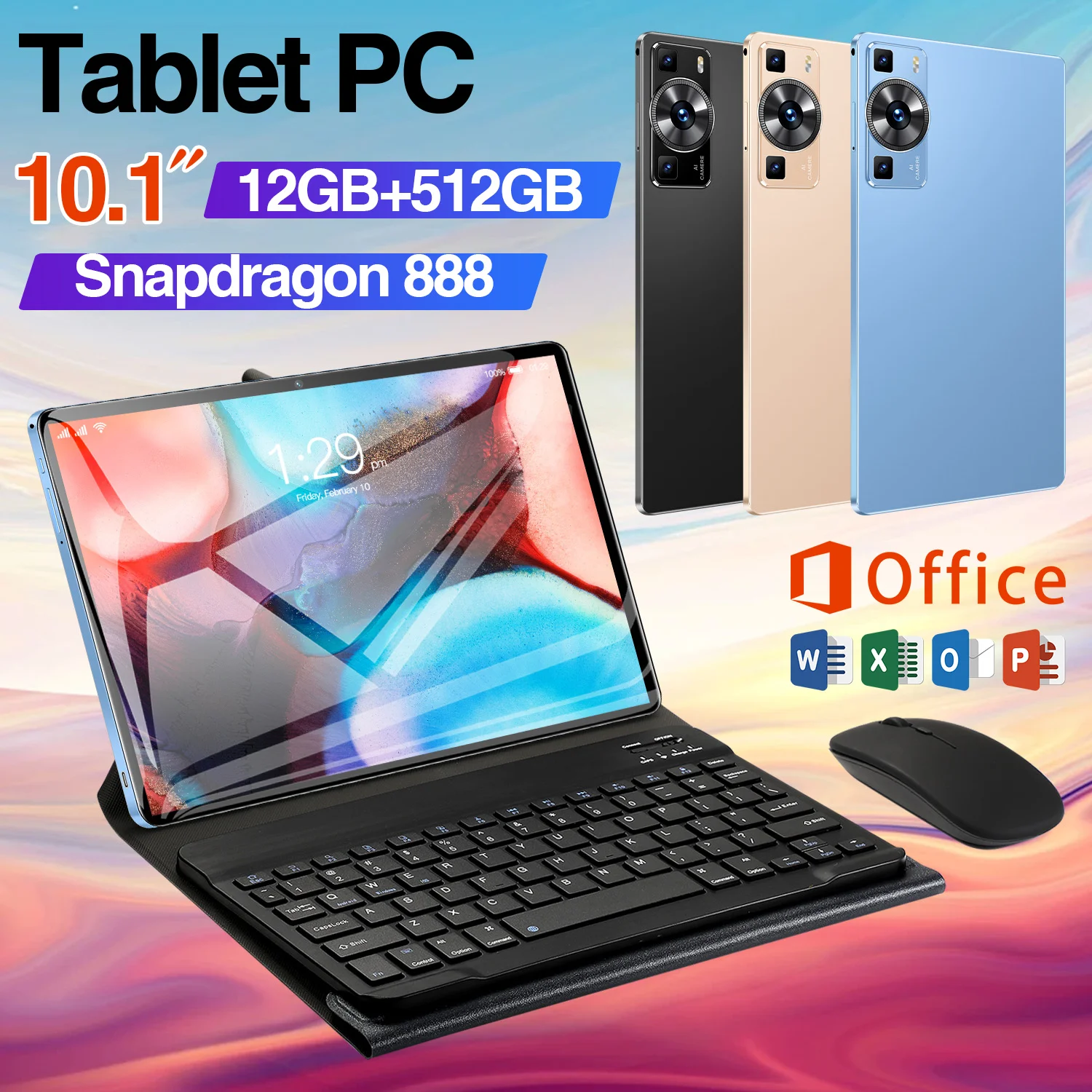 

Global Edition P60Pro Tablet Android13 16GB+1TB 11-inch Bluetooth 5G Dual SIM Dual Standby WIFI Lightweight and Practical Tablet