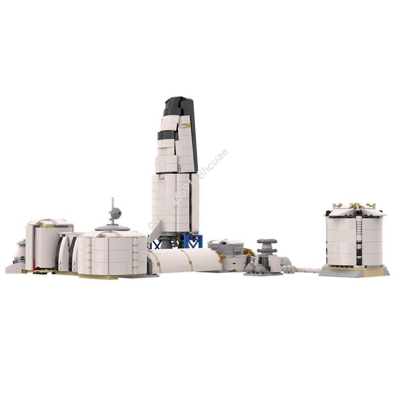 1232 шт. MOC Mars, идеи для посадки и модель CUUSOOed, строительные блоки, сборка, идея «сделай сам», рождественские подарки, кирпичная игрушка, детский день рождения